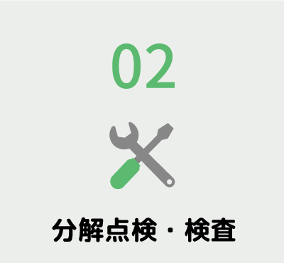車検の流れ2分解点検・検査